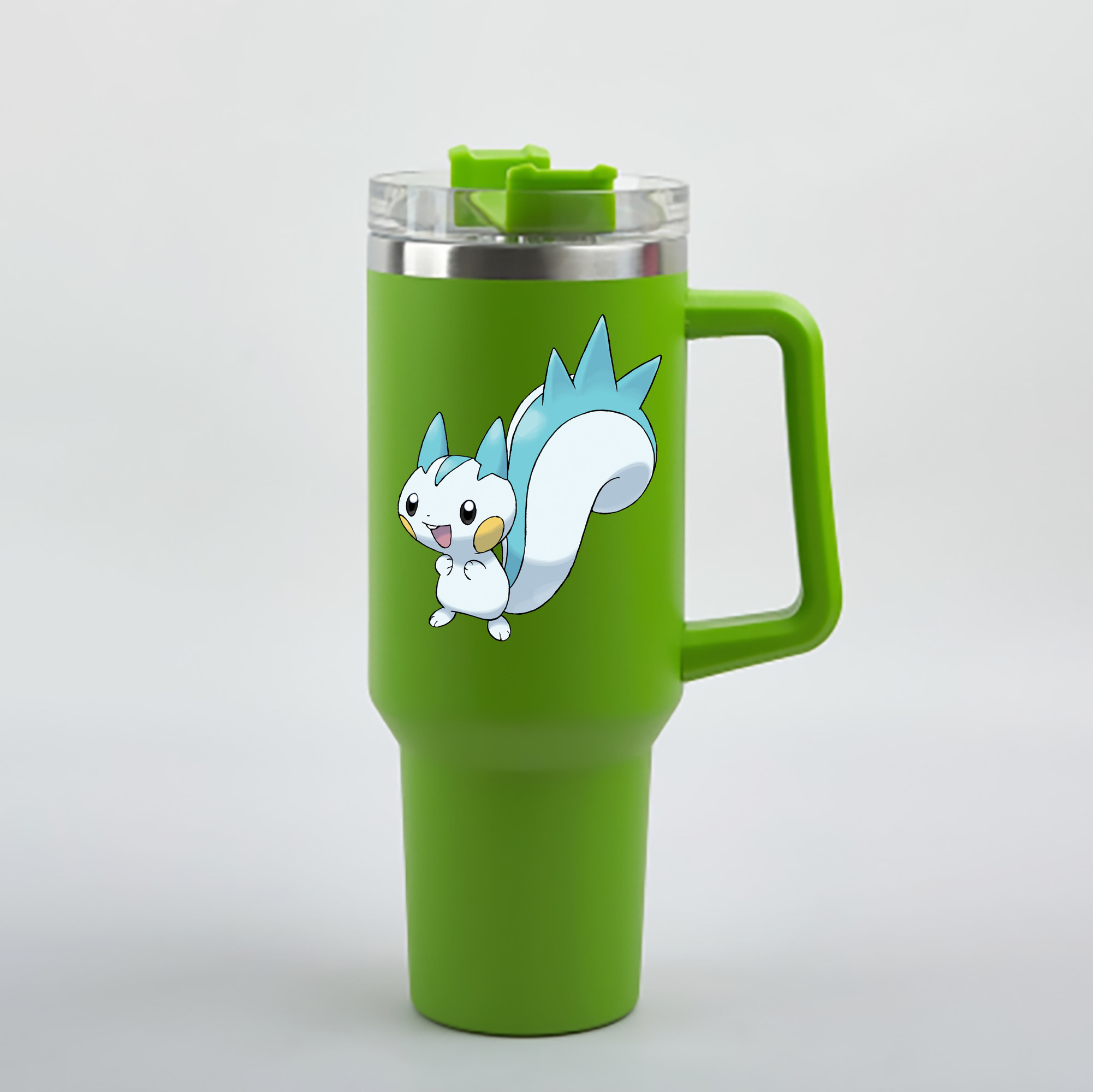 （画像用） ポケットモンスター Pokémon 1200mL車用タンブラー - クリスタルステッカー（プラスチックストロー付き）